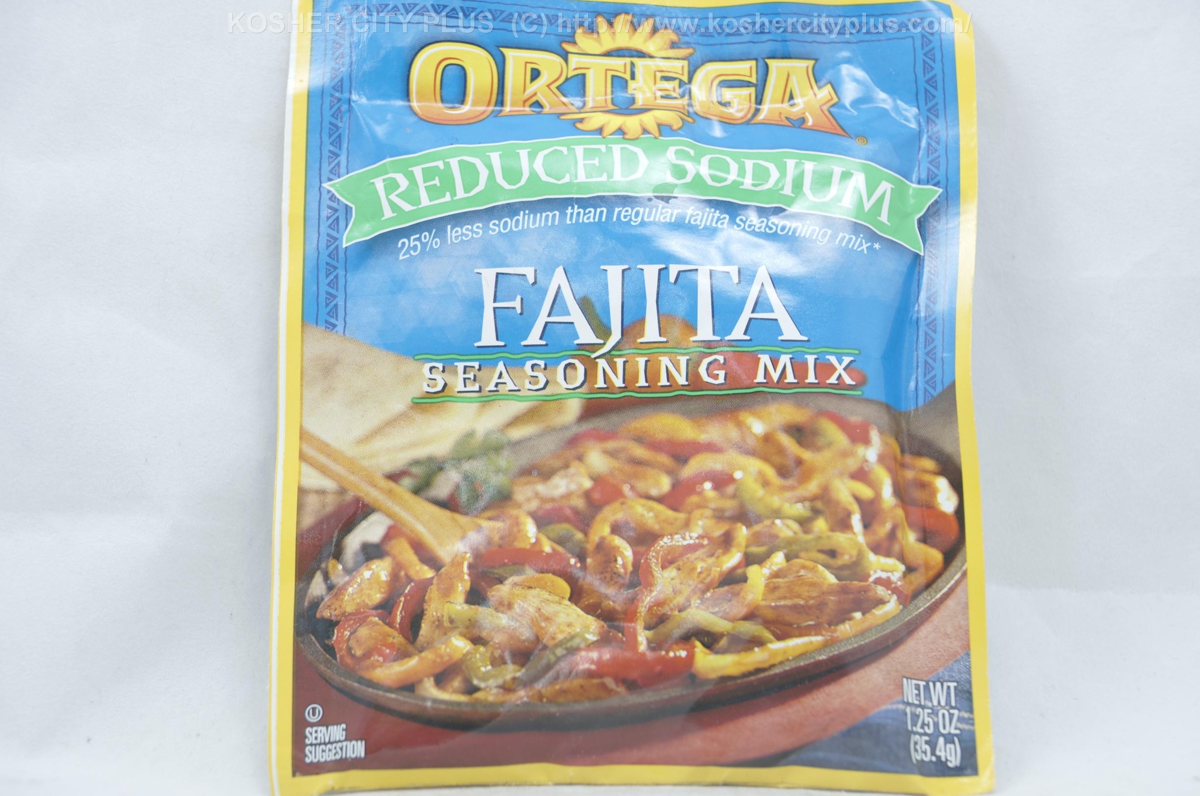 Ortega Reduced Sodium Fajita Seasoning Mix 35 4g