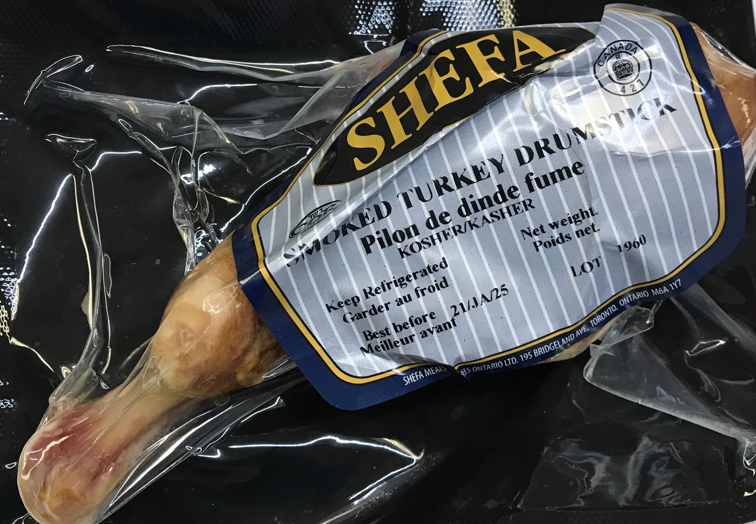 Shefa Smoked Turkey Drumstick 899kg 