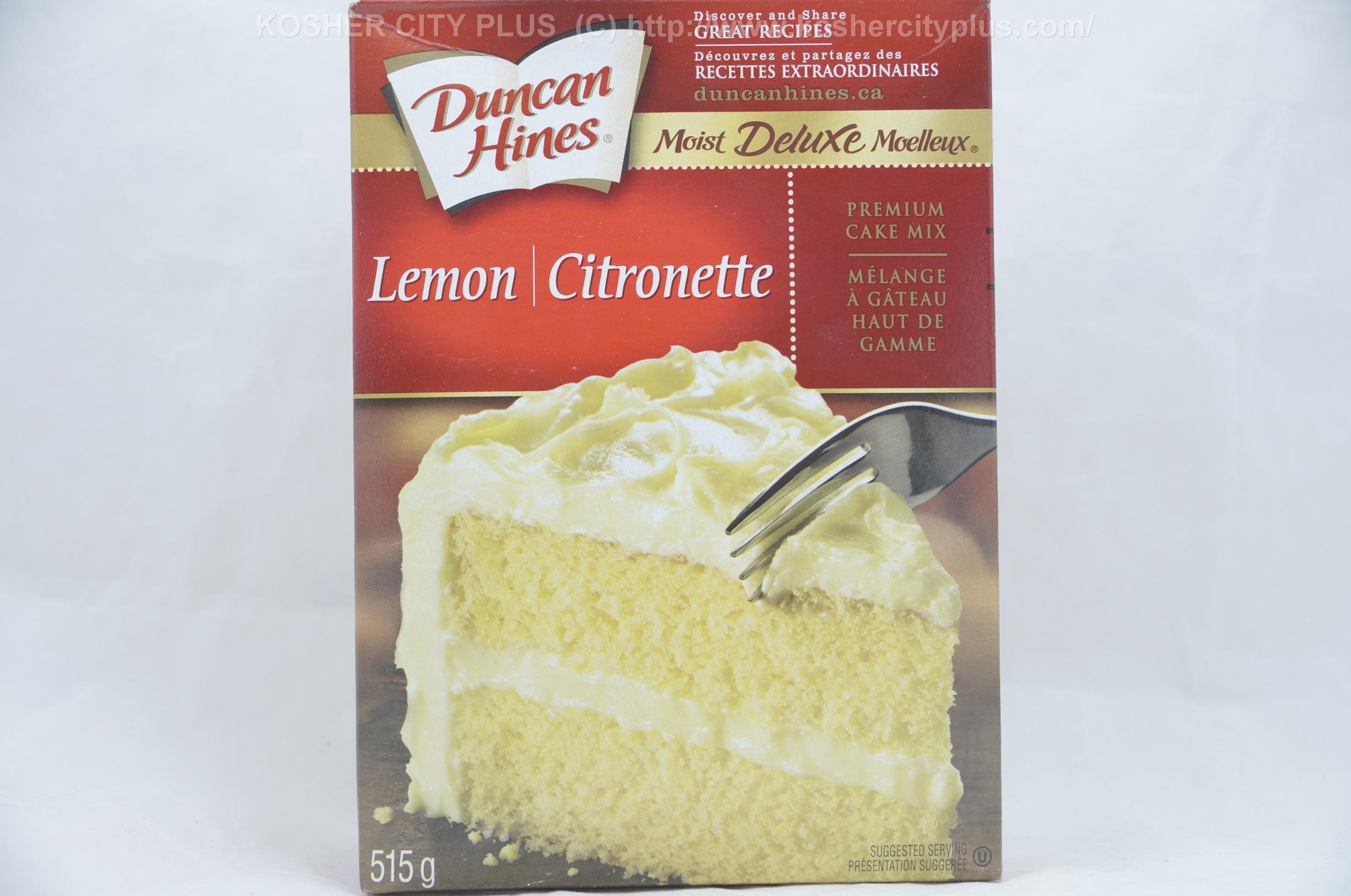 Duncan Hines Lemon Premium Cake Mix 515g